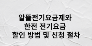 알뜰전기요금제