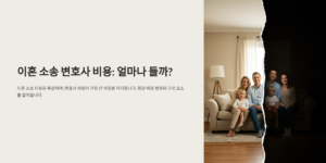 이혼변호사 비용