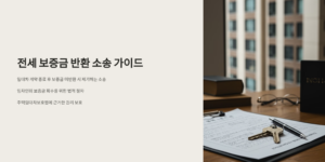전세 보증금 반환