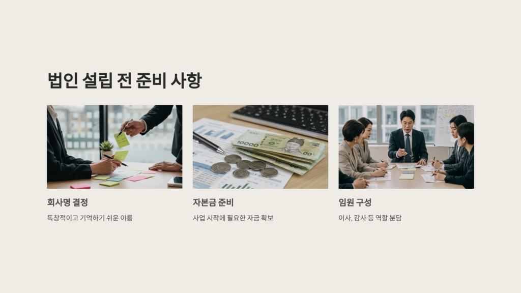 법인 설립 절차