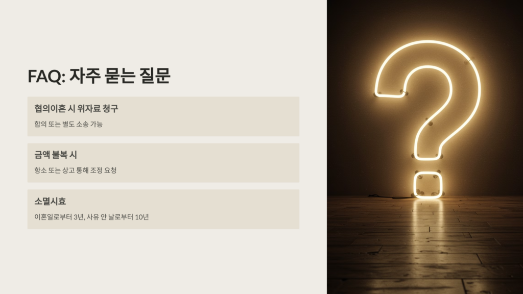 FAQ (자주 묻는 질문)