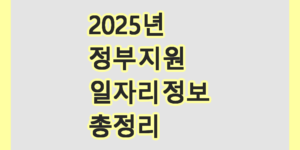 정부일자리
