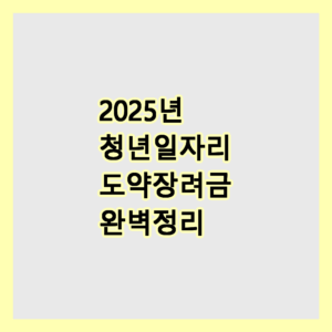 청년일자리도약장려금