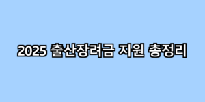 출산장려금