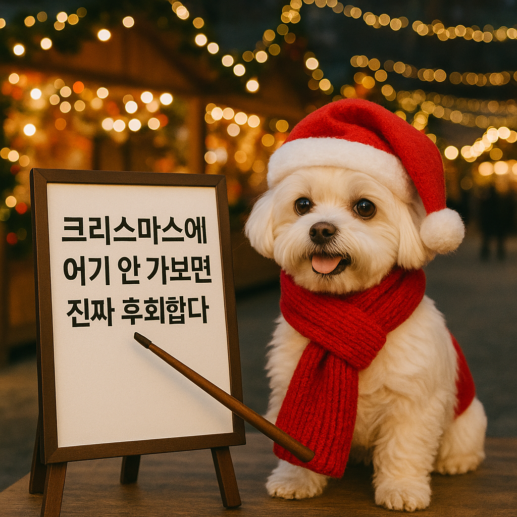 크리스마스에 여기