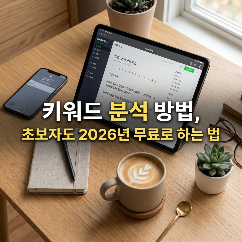 키워드 리서치 방법, 2026년 초보자도 무료로 하는 법