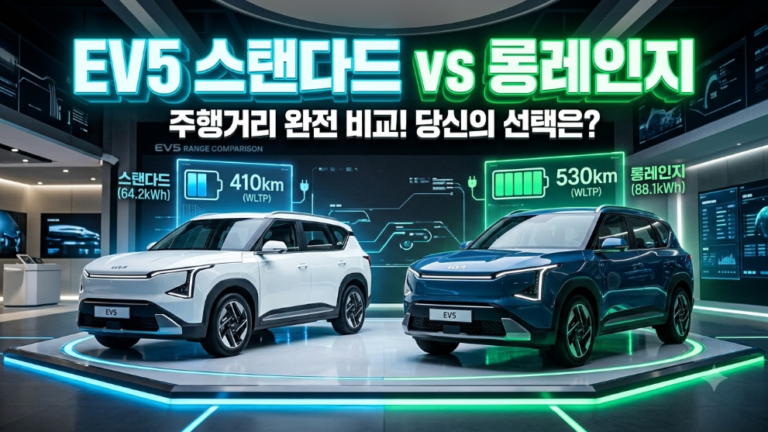 EV5 스탠다드 롱레인지 차이, 뭘 사야 할까