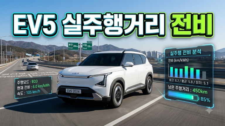 EV5 전비 주행거리 실측