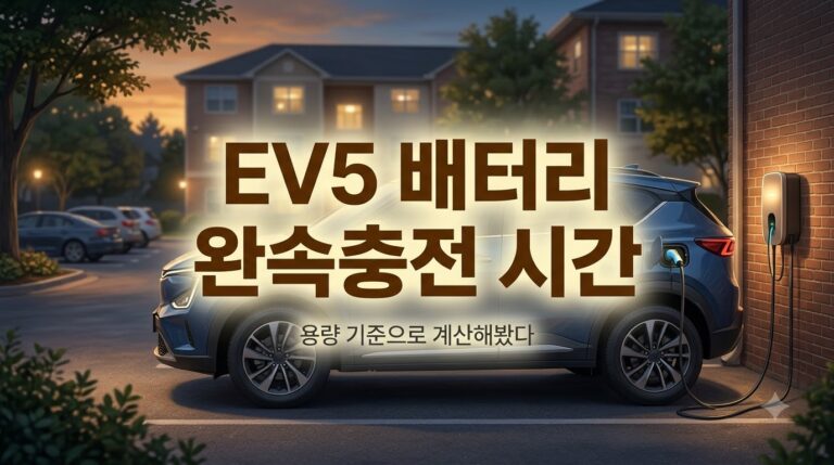 EV5 배터리 완속충전 시간