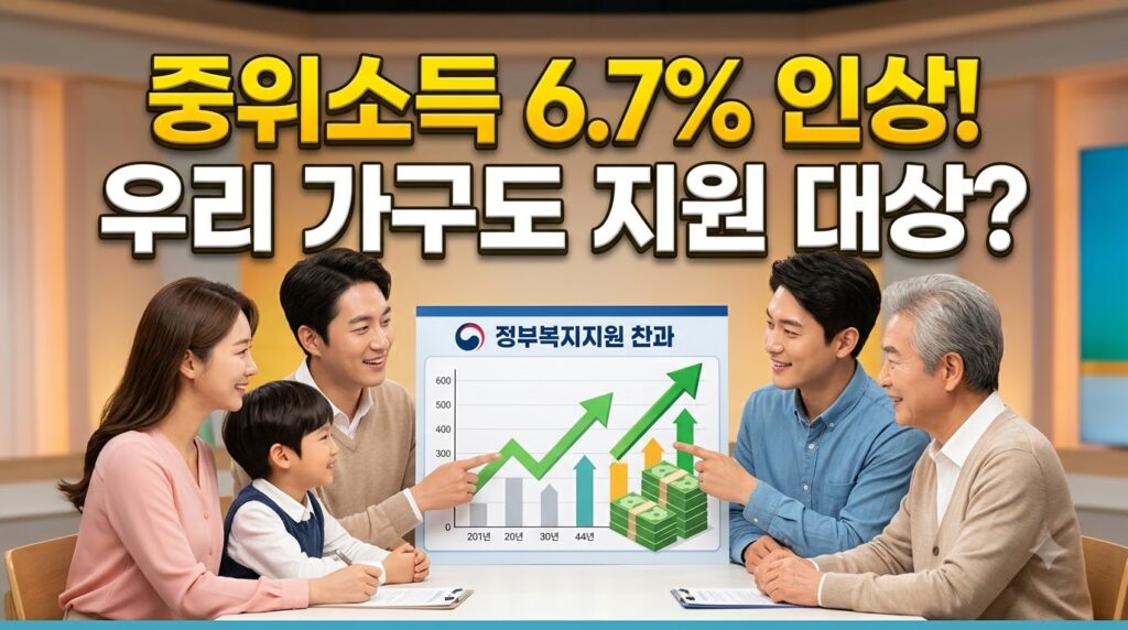 기준중위소득 인상 신규 대상 가구