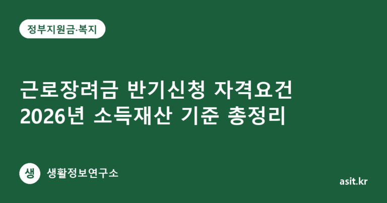 근로장려금