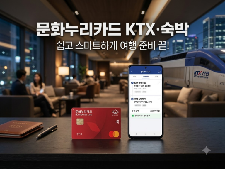 문화누리카드 KTX 숙박