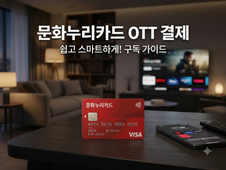 문화누리카드 OTT