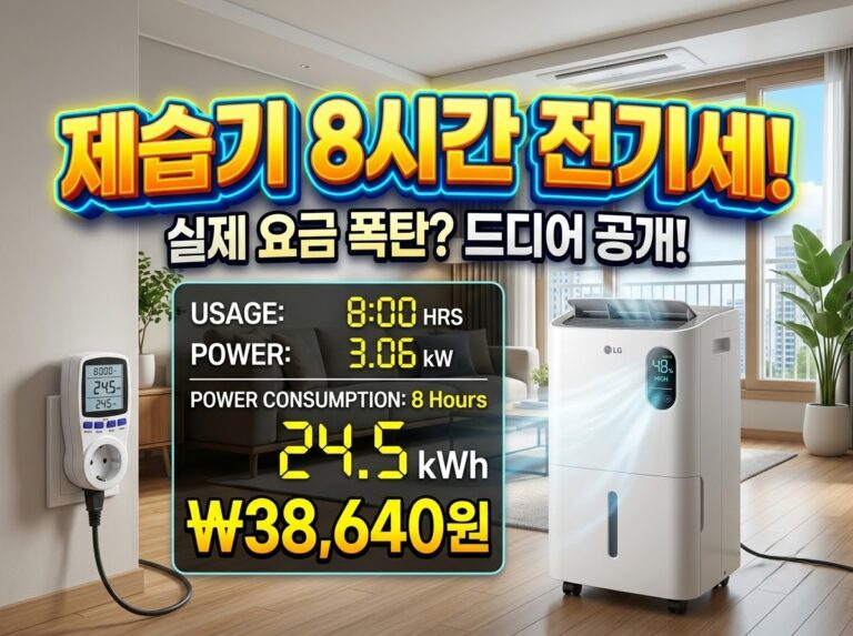제습기 8시간 전기세