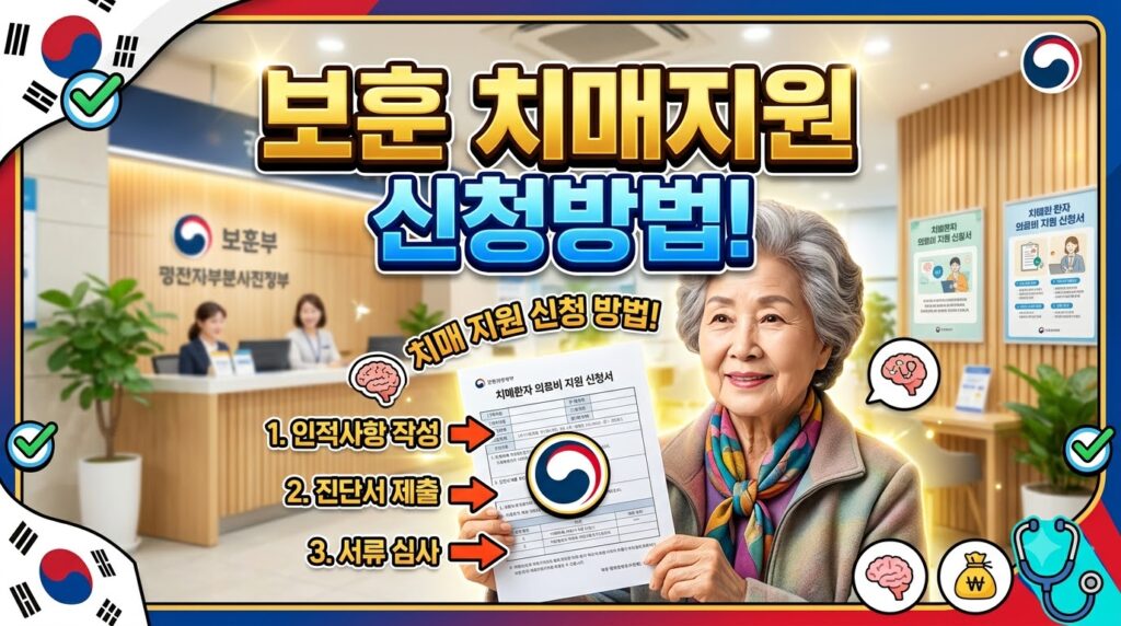 중앙치매센터 보훈의료대상자 지원 신청 절차